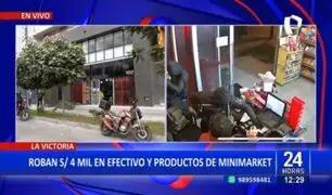 La Victoria: roban 4 mil soles en efectivo y productos de minimarket