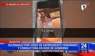 Argentina: Filtran video de expresidente Alberto Fernández con conductora de TV