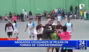 Trujillo: Abogados colegiados se agarran a golpes durante campeonato de "confraternidad"