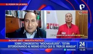 Richard Arce sobre congresistas "mochasueldo": "Están extorsionando al mismo estilo que el Tren de Aragua"