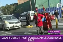 Descontrol total en el Centro de Lima: conductores ignoran semáforos y peatones arriesgan su vida