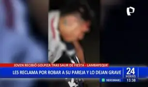 Brutal agresión en Lambayeque: Joven termina grave tras ser golpeado por tres sujetos en fiesta