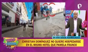 ¡Increíble! Christian Domínguez no se hospedaría en el mismo hotel que Pamela Franco