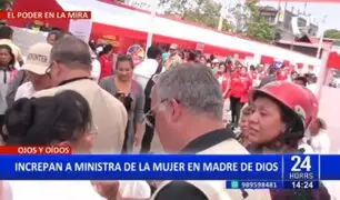 Ángela Hernández: Ministra de la Mujer es increpada en Madre de Dios