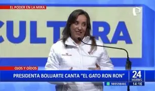 Dina Boluarte canta "Gato Ron Ron" en lanzamiento de programación infantil