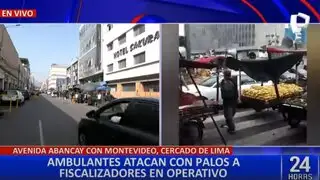 Ambulantes venezolanos habrían agredido a fiscalizadores en el centro de Lima