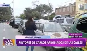 Cercado de Lima: Pintores de carros se adueñan de pistas y veredas