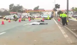 Pistas se tiñen de sangre: muere motociclista tras chocarse con separadora de la vía en San Borja