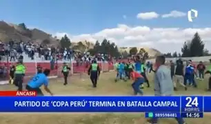 Áncash: Partido de Copa Perú terminó en batalla campal