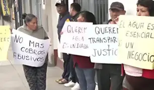 Ate: Mujer reclama por excesivos cobros a Sedapal y le cortan el agua