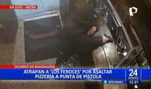 "Los Feroces": Caen tres integrantes de banda criminal que asaltó pizzería