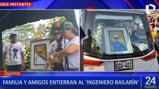 Iquitos: 'Ingeniero Bailarín' fue sepultado en emotiva ceremonia rodeado de amigos y familiares