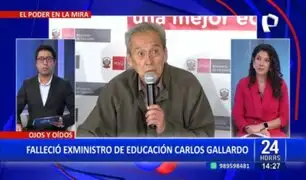 Carlos Gallardo: Falleció exministro de educación a los 84 años