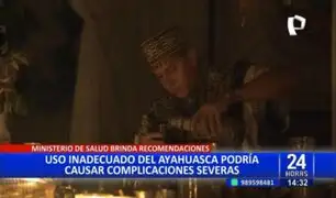 Minsa: uso inadecuado de ayahuasca podría causar efectos severos