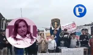 Trabajadores del INPE protestan cantando el ‘gato Ron Ron’