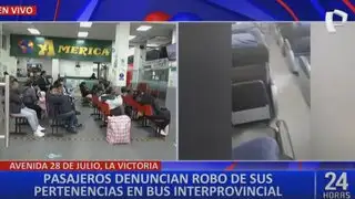 Pasajeros denuncian robo masivo en bus interprovincial en la ruta Trujillo-Lima