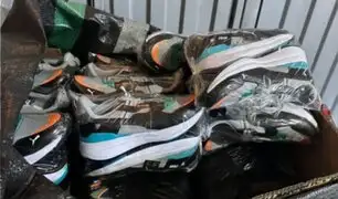 Puente Piedra: PNP desmantela taller de zapatillas 'bamba' e incauta mercadería valorizada en 120 mil soles