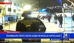 Caos en Independencia: batalla campal deja un herido en fiesta "chicha"