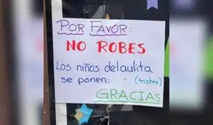 Trujillo: niños piden a ladrones no robar más sus útiles escolares con conmovedores carteles