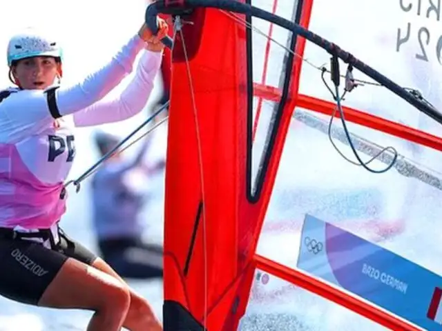 ¡Orgullo peruano! María Belén Bazo clasifica a los cuartos de final de windsurf en París 2024