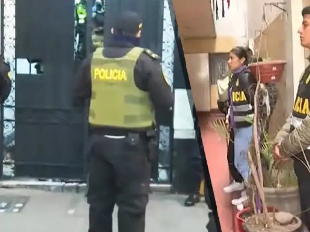 PNP Intervienen búnker donde operaba mafia de explotación sexual en Lince