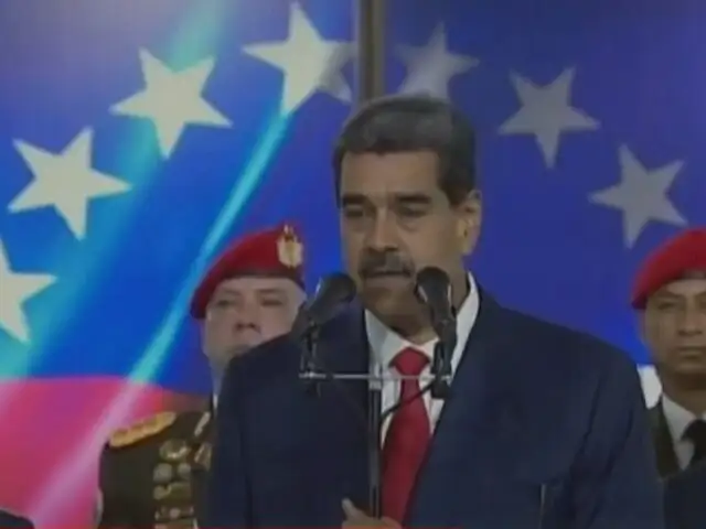 Nicolás Maduro lanza amenazas: "Nada ni nadie va a perturbar la paz"