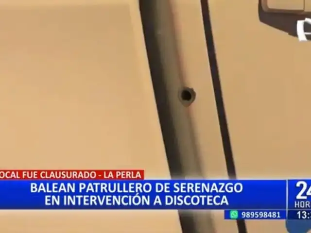 La Perla: Balean patrullero de Serenazgo durante intervención a discoteca