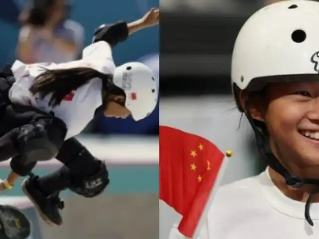 Haohao Zheng: la deportista más joven de los JJ.OO. París 2024 debutó en skateboarding