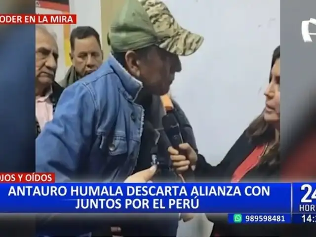 Antauro Humala descarta alianza política con Junto por el Perú: "No lo hemos considerado"