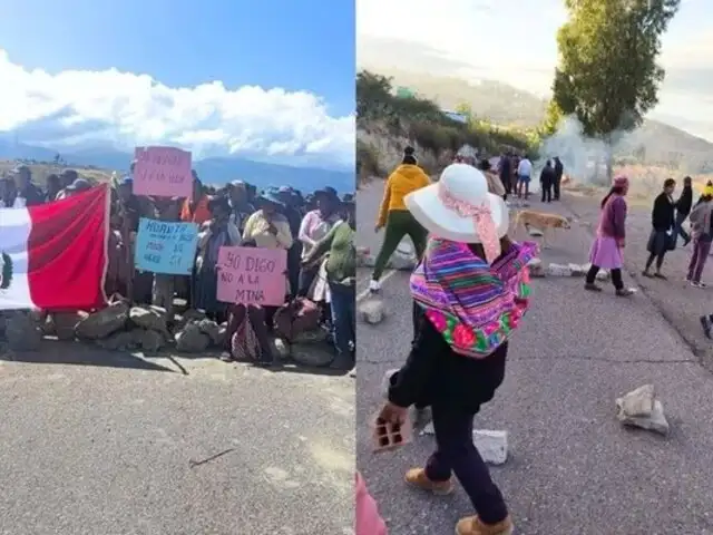 Paro en Ayacucho: comunidad bloquea accesos a la provincia de Huanta en protesta antiminera