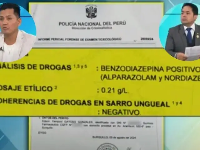 Desmienten versión de acusado: Examen toxicológico arroja benzodiazepina en policía que denuncia a colega por abuso sexual