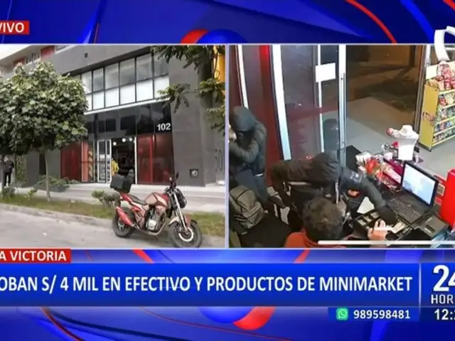 La Victoria: roban 4 mil soles en efectivo y productos de minimarket