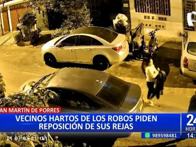 Ola de robos en SMP: vecinos exigen a municipalidad reinstalar rejas en ingresos a urbanizaciones