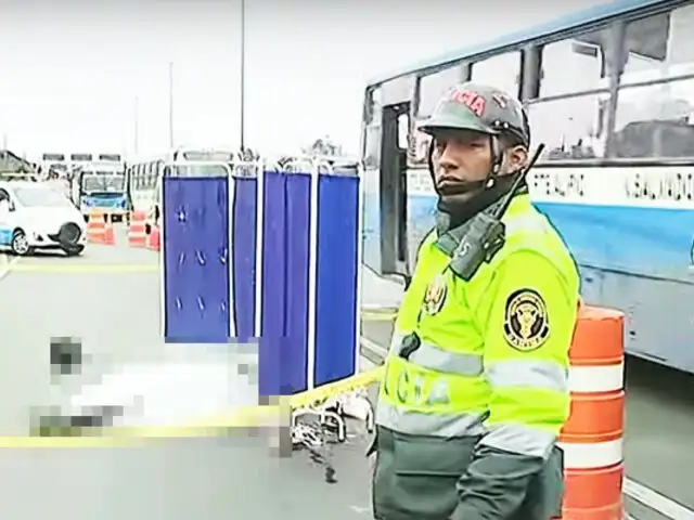 Motociclista muere tras ser impactado por un bus a la altura del puente Huánuco