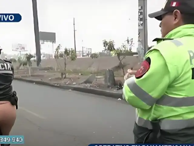 Intervienen a combi que tiene sticker como placa: realizan operativo en la Panamericana Norte