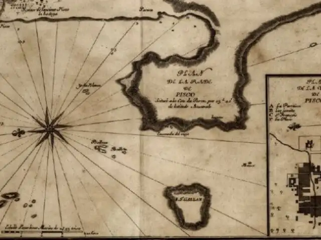 Declaran Patrimonio Cultural de la Nación 4 mapas históricos sobre el territorio peruano y la villa de Pisco