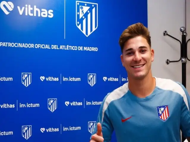 ¡Una araña española! Julián Alvarez fue presentado como nuevo jugador del Atlético de Madrid