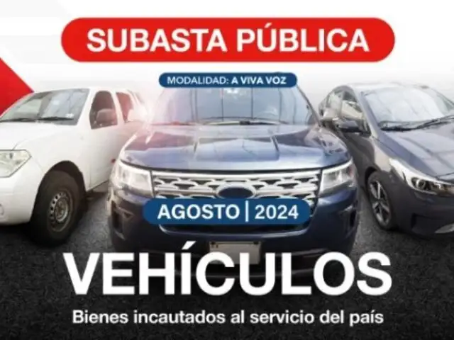 Subastarán autos, camiones, camionetas y motos desde los S/ 444: ¿cómo participar?