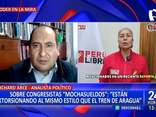 Richard Arce sobre congresistas "mochasueldo": "Están extorsionando al mismo estilo que el Tren de Aragua"