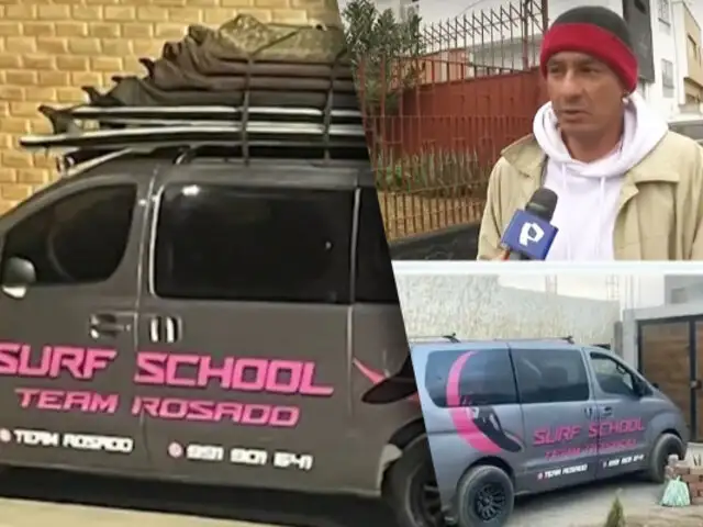 Roban camioneta a profesor de Surf con todas sus tablas en Miraflores