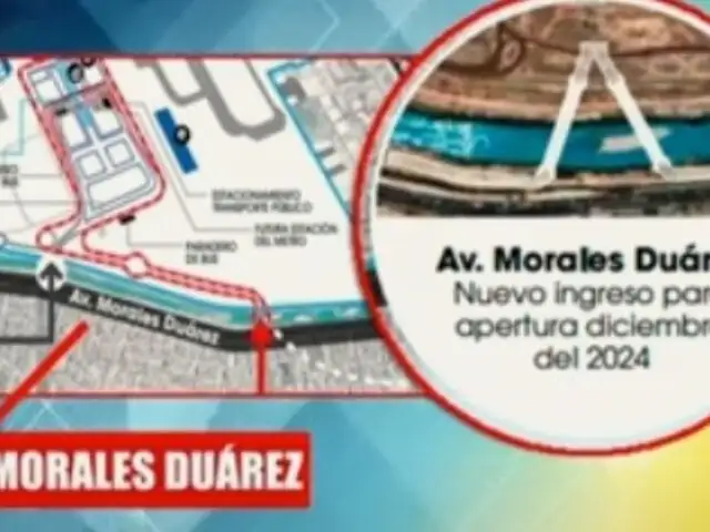 Accesos al nuevo aeropuerto serán por av. Morales Duárez, pese a que vía presenta pésimas condiciones