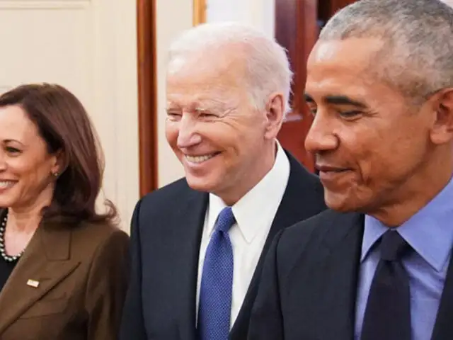 Kamala Harris recibe todo el apoyo de Biden, Obama y los Clinton