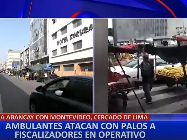 Ambulantes venezolanos habrían agredido a fiscalizadores en el centro de Lima