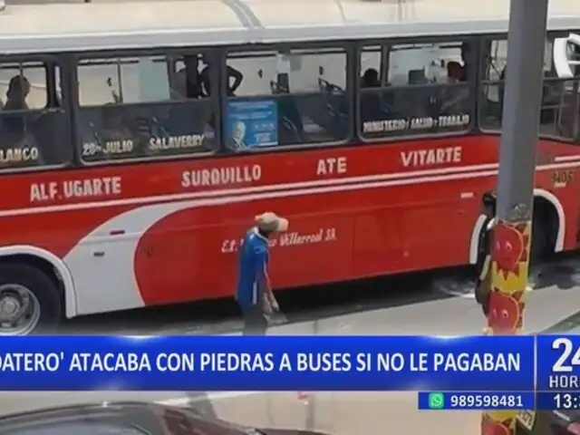 Los Olivos: detienen a sujeto que lanzaba piedras a microbuses en la Av. Universitaria