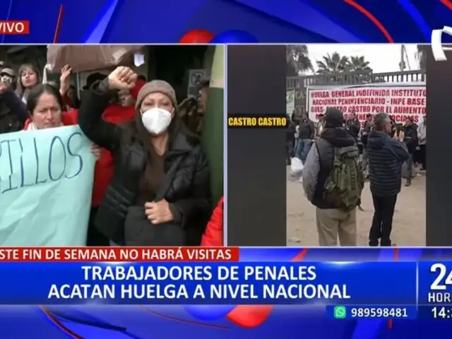 Trabajadores del INPE inician huelga nacional exigiendo mejoras salariales y condiciones laborales