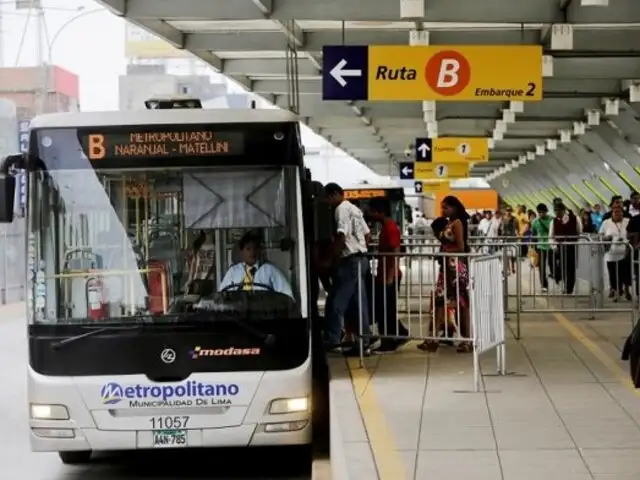 Metro de Lima, corredores y buses del Metropolitano operan con normalidad tras anuncio de paro