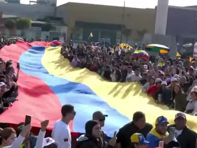 La Victoria: miles de venezolanos protestan en rechazo al régimen de Nicolás Maduro