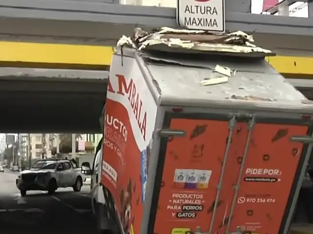 Piden sanción para conductor de furgoneta que impactó contra puente de avenida Brasil