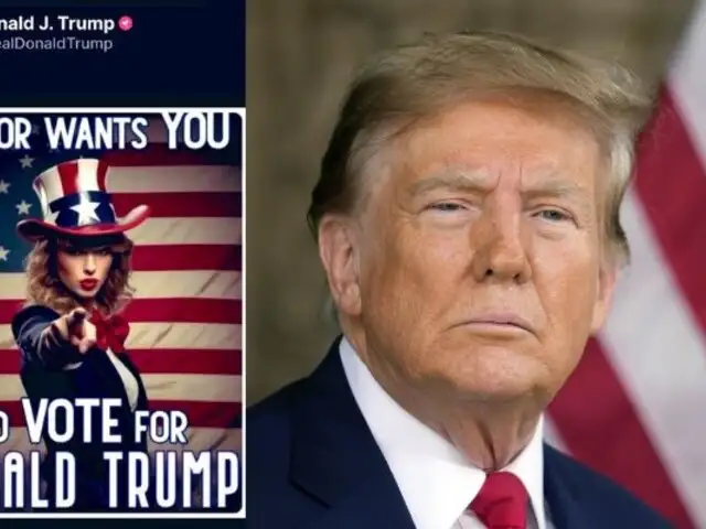 Trump comparte imágenes falsas de Taylor Swift y sus fans apoyando su candidatura: fueron creadas por IA