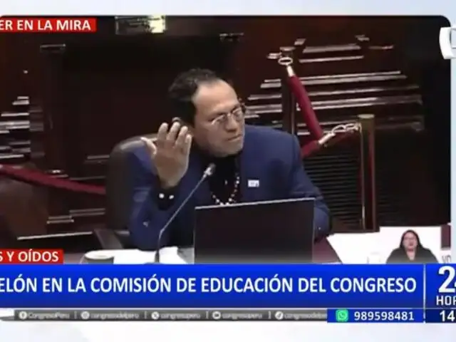 Papelón en la Comisión de Educación: Congresista Montalvo pide "vivas", pero nadie respondió